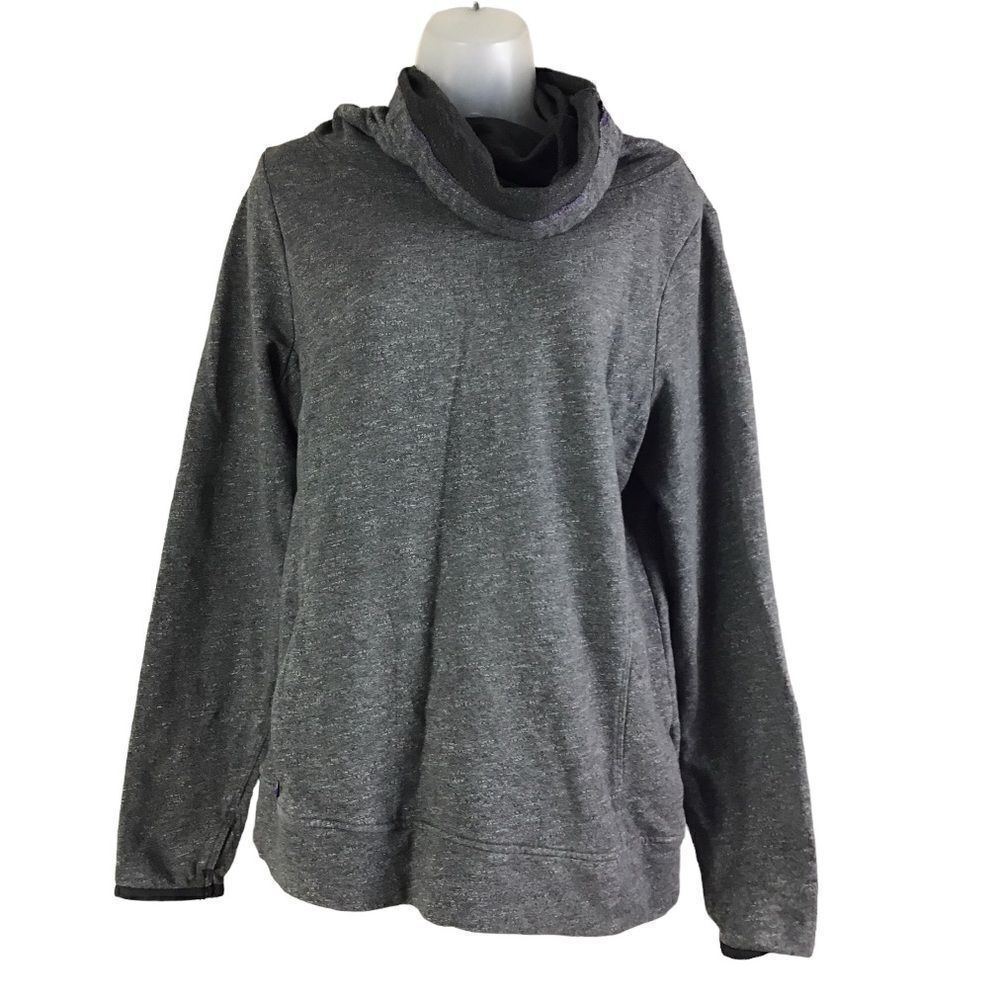 The North Face Heather Gray Cowl Neck Sweatshirt Size medium